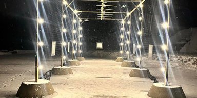 В Киеве установили антидроновый туннель (фото, видео)