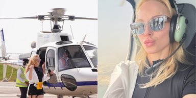 Украинская телеведущая похвасталась пролетом над Дубаем на частном самолете (фото)