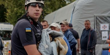 Чудом выжил: под завалами в Вишневом нашли кота в тяжелом состоянии (видео)