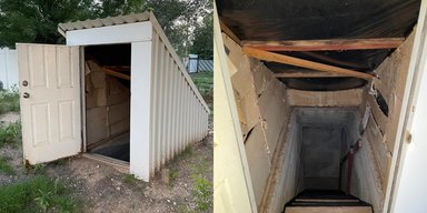 Супруги обнаружили бомбоубежище на заднем дворе после переезда: что было внутри (фото)