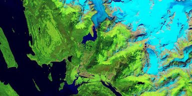 Повільна смерть гіганта. У NASA показали 40 років згасання льодовика Менденхолл на Алясці (фото)