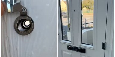 Чоловік купив "безпечні" двері з вічком, але соцмережі глузують з нього (відео)