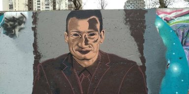 Ненадовго замінив Єрмака: в одному з київських парків з'явився мурал Віталія Кличка (фото)