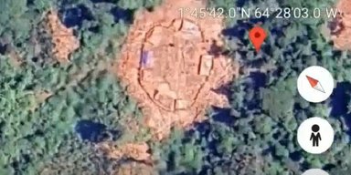На Google Maps нашли странное поселение: находится посреди непроходимых джунглей Амазонки (видео)