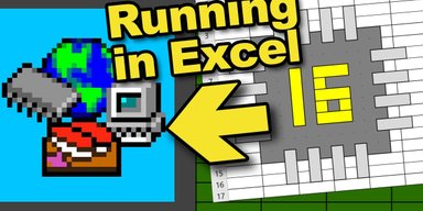 Программист создал виртуальный компьютер при помощи Excel: есть чип, ОЗУ и экран (видео)