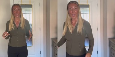 Женщина нанесла автозагар перед отпуском и тут же пожалела об этом (видео)
