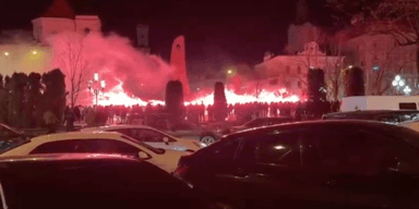 Во Львове прошло факельное шествие в честь дня рождения Степана Бандеры (видео)