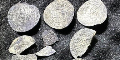 Охотник за сокровищами обнаружил клад c редкими серебряными монетами (фото)