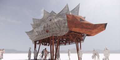 Наш біль та горе: Україна відправить на Burning Man скульптуру величезного їжака (фото)