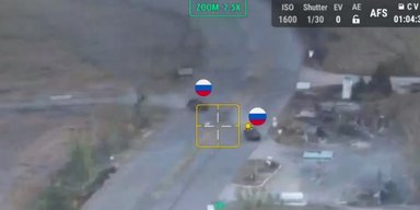 Мехвод вражеского БТРа устроил ДТП на поле боя и лишил россиян 3 единиц техники (видео)