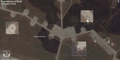 Поражены вертолеты и "Панцирь-С1": появились спутниковые снимки аэродрома в Крыму