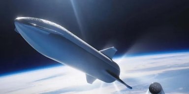 Корабль Илона Маска может в 2 раза сократить время полета к планете, что лежит на боку (фото)