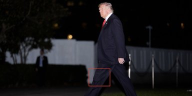 Нові фото Трампа містять дивні обриси: президент США може носити мішечок для сечі, — ЗМІ (фото)