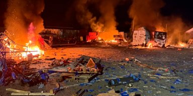 Дрон РФ превратил рынок "Столичный" под Киевом в руины: много раненых, есть погибшие