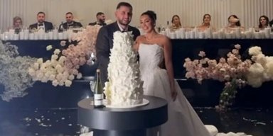 Первый танец на свадьбе обернулся пожаром и потопом (видео)