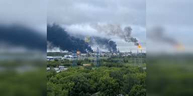 В Генштабе назвали места попаданий в Москве: подожгли 50 тонн нефти