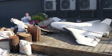 Во Львове наводнение принесло в супермаркет российский дрон