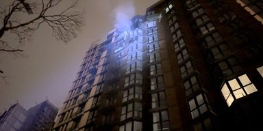 Взрывы и пожар в Киеве: столицу атаковали "шахеды"
