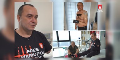 Защитник Мариуполя Анатолий Ткаченко получил бионический протез и проходит комплексную реабилитацию благодаря "Сердцу Азовстали"