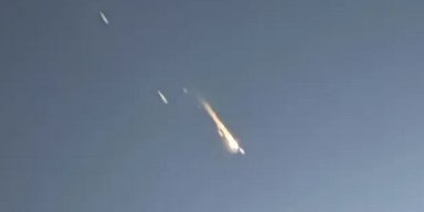 Вогняна куля в небі: над Америкою згоріли китайський супутник і космічна ракета (відео)