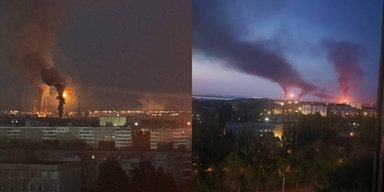 НПЗ в огне: дроны атаковали завод "Роснефти" в Саратове (видео)