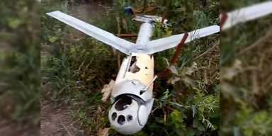 "Така штука цікава": окупанти знайшли загадковий дрон на Донбасі (відео)