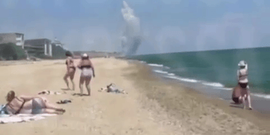 На пляже в Одесской области прогремел взрыв (видео)