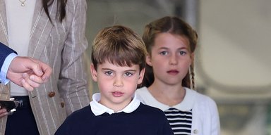 После поражения: принцесса Шарлотта и принц Луи поддержали сборную Англии по футболу (фото)