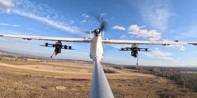 Несет 6 FPV-дронов: раскрыты новые возможности украинского БПЛА "Довбуш Т10" (видео)