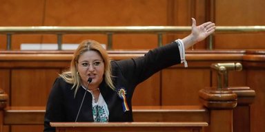 Під час візиту до РФ: румунська депутатка пригрозила "переламати ноги" Зеленському (фото)