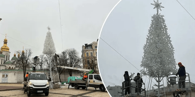У Києві розпочали монтаж головної ялинки: до Дня святого Миколая можуть не встигнути