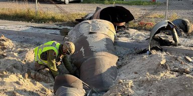 У Дарницькому районі виявили балістичну ракету з цілою бойовою частиною (відео)