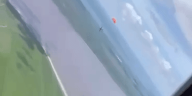 Як-52 сбил российский дрон "Орлан-10": появилось видео из кабины летчика (видео)