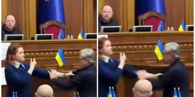 Скандал в Раде: нардепы Тарута и Безуглая подрались во время заседания (видео)