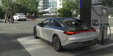 Mercedes представил сверхбыстрые зарядные станции для электромобилей (фото)