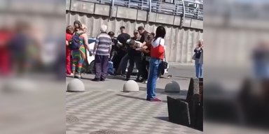 У Києві жінки відбили чоловіка у військкомів: як відреагували у ТЦК на інцидент (відео)