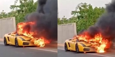 Дорогий суперкар Lamborghini спалили під час сварки (відео)