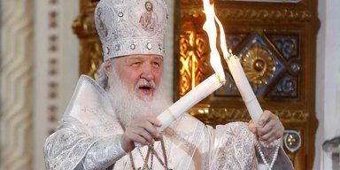 Fox News показали трансляцию службы патриарха Кирилла в РФ и назвали Киев Россией