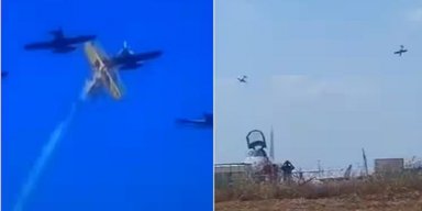 В Португалии столкнулись 2 самолета во время выполнения фигур высшего пилотажа: есть жертвы (видео)