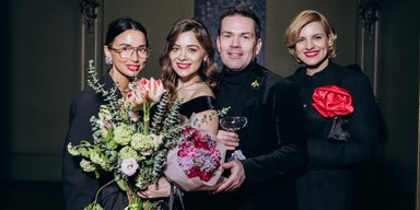 Соню Плакидюк и Марину Аристову заметили на модной выставке в Киеве (фоторепортаж)