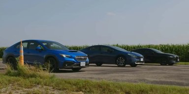 Новую Toyota Prius сравнили с Mazda 3 и Subaru WRX в заезде по прямой (видео)
