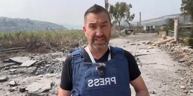 Пропагандист РФ попал под "ракету Израиля" в Ливане: ударила за 5 м (видео)
