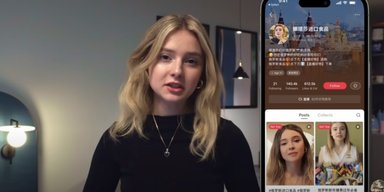 Девушка из Украины нашла в сети своего ИИ-клона: продает товары из РФ и хвалит Китай (видео)