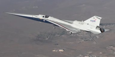 Совершить полет в кабине пилота "тихого" сверхзвукового самолета NASA позволяет это видео