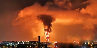 "Зажигательная ночь": СБС Украины поразили танкер РФ и две нефтебазы в Таганроге и Феодосии (видео)