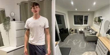 "Маленькое, но свое": парень сделал из родительского гаража роскошный дом (видео)