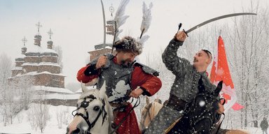 Хортица под снегом. Погружение в атмосферу казачества на Сечи
