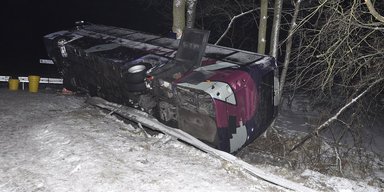 В Польше перевернулся автобус с украинцами: есть пострадавшие (фото)