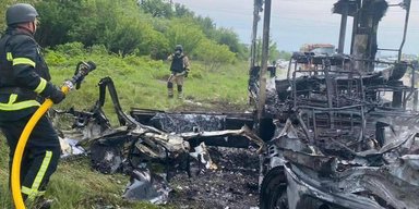 ВС РФ атаковали дроном автомобиль энергетиков под Сумами: один погиб, много раненых (фото)