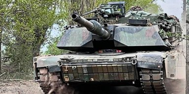 Украинский танк M1 Abrams оборудовали динамической защитой "Контакт-1" (фото)